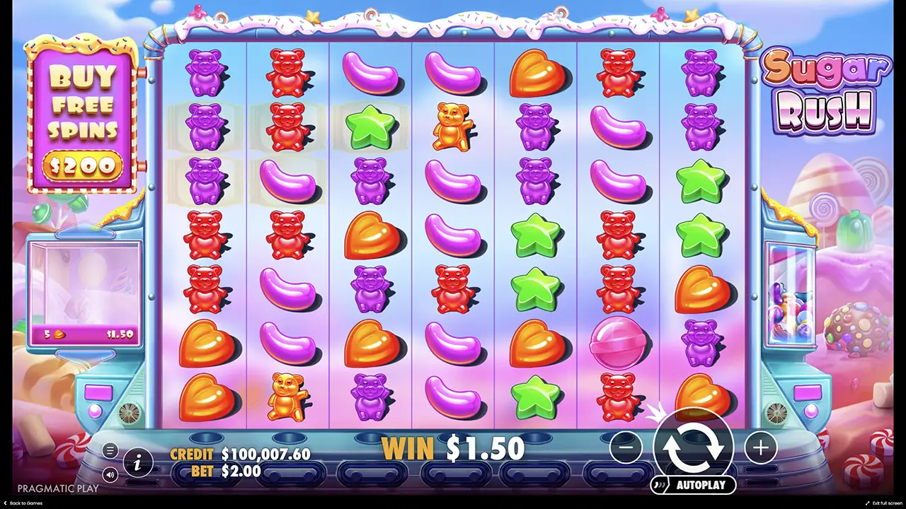 Як почати грати в слот Sugar Rush